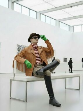 Imperial Marlborough Tall English Leather Riding Boots Vintage with Boot Forms